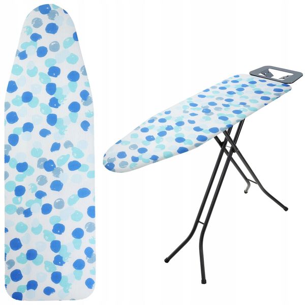 Copriasse Da Stiro Kadax, Tappetino Elastico Per Asse Da Stiro, 126 X 45 Cm, A Pois-image