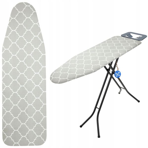Copriasse Kadax 148 X 52 Cm, Per Stirare, Con Retro Elastico, Grigio-image