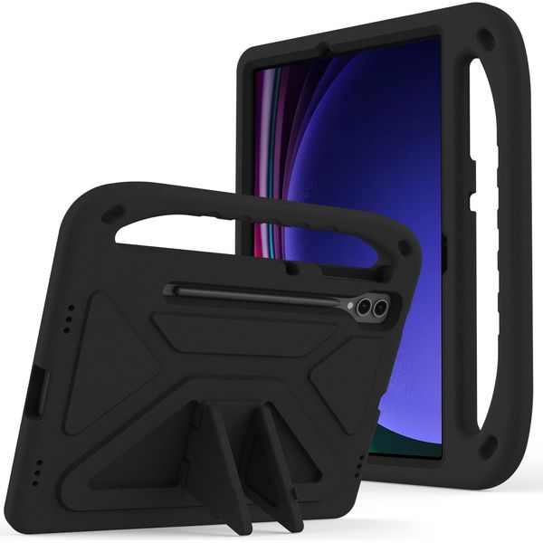 Custodia Protettiva Per Samsung Galaxy Tab S8+ 12.4" SM-X800 SM-X806, Leggera Custodia Per Bambini In Eva Con Maniglia E Supporto Nero"-image