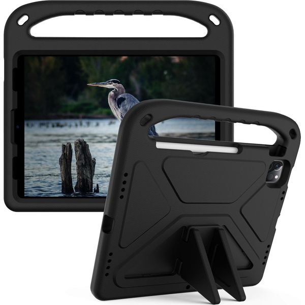 Custodia Protettiva Per Ipad Air 5 /Air 4 /Ipad Pro 11 2022/2021/2020/2018, Ipad 10,9", Leggera Custodia Per Bambini In Eva Con Maniglia E Supporto Nero"-image