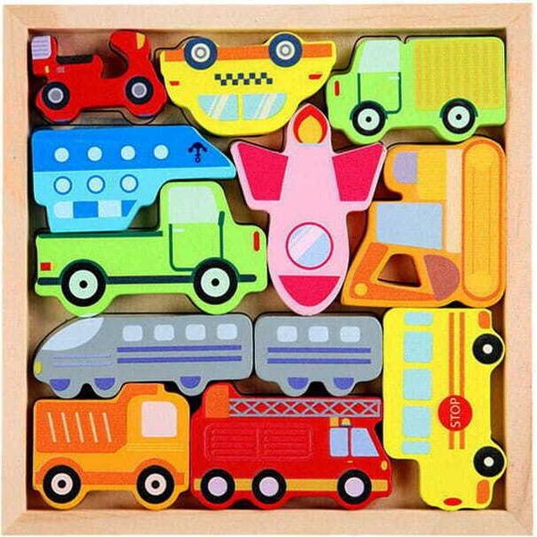 Puzzle Di Legno - Veicoli-image
