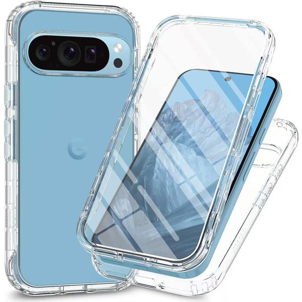 Custodia Per Google Pixel 10 / Pixel 10 Pro, Paraurti Con Protezione Dello Schermo Integrata Custodia Protettiva A 360° Trasparente-image