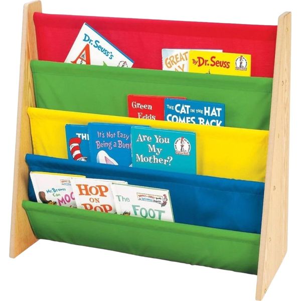 Ginger Home Scaffale Colorato Per Bambini - Organizzatore In Legno Per Libri E Giocattoli, Scaffale Per Bambini-image