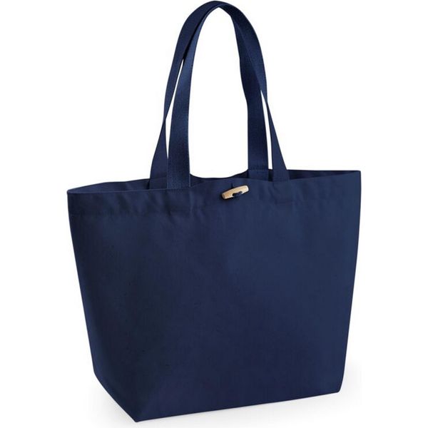 Westford Mill - Borsa Della Spesa "Marina"", Cotone Organico BC4870 (Taglia Unica) (Blu Scuro)"-image