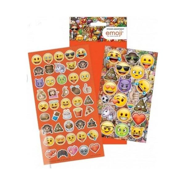Emoji - Disegni Assortiti - Foglio Con Adesivi 2-Pack - Foil, Carta SG31168 (Taglia Unica) (Colorato)-image