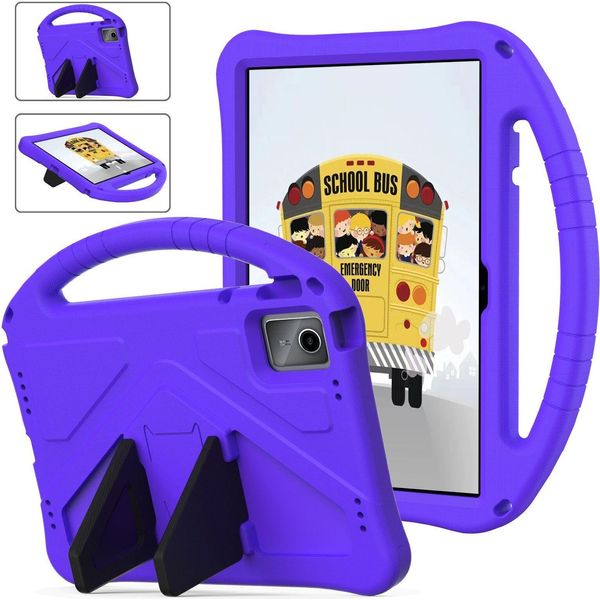 Custodia Per Bambini Per Lenovo Tab M11 2023 Tb-330Fu/Xiaoxin Pad 2024 11" TB-331FC, Custodia Antiurto Leggera In Eva Con Supporto Pieghevole E Maniglia Viola"-image