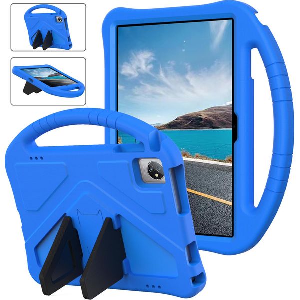 Custodia Per Bambini Per Teclast M40 Pro /M40 Plus /M40 Se /M40 /P40S, Custodia Antiurto Leggera In Eva Con Supporto Pieghevole E Maniglia Blu-image