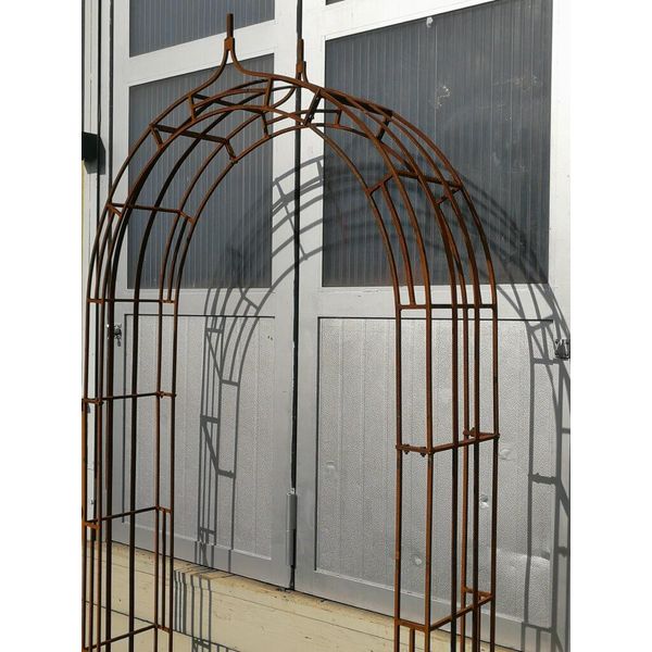 Arco Di Rose In Acciaio Inox Quadrato Arco Di Rose Quadrato - Larghezza 120 Cm-image