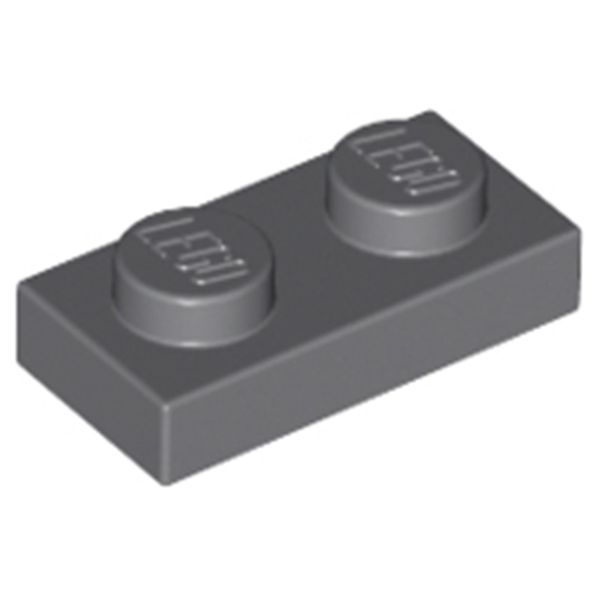 Lego® 100X 1X2 Piastre 3023 - Piastra Dunkles Blaugrau - Grigio Scuro Bluastro-image