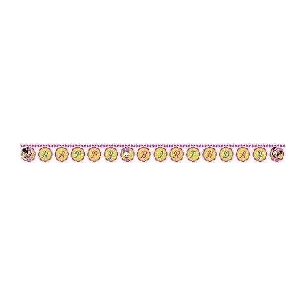 Disney - Chequered - Bandiera "Bowtique"", Buon Compleanno - Carta SG35013 (Taglia Unica) (Rosa/Verde)"-image