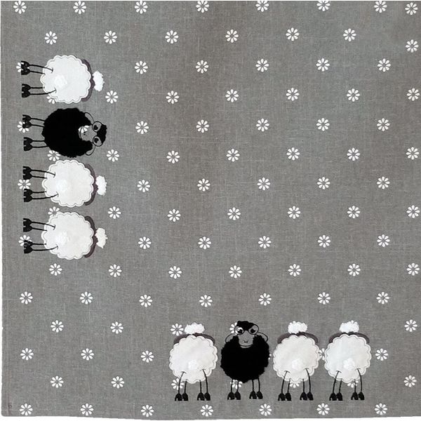 Tovaglia Brenda Ricamo E Appliqué Pecora Poliestere 85 X 85 Cm-image