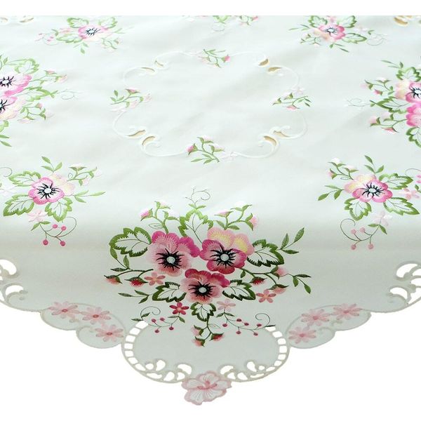 Tovaglia Elke Rosa Pansy In Poliestere 85 X 85 Cm-image