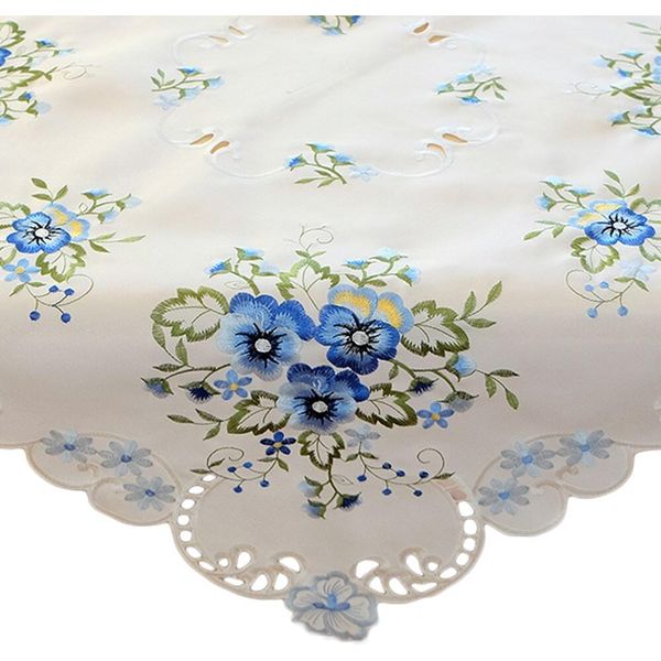 Tovaglia Elke In Poliestere Blu Pansé 85 X 85 Cm-image