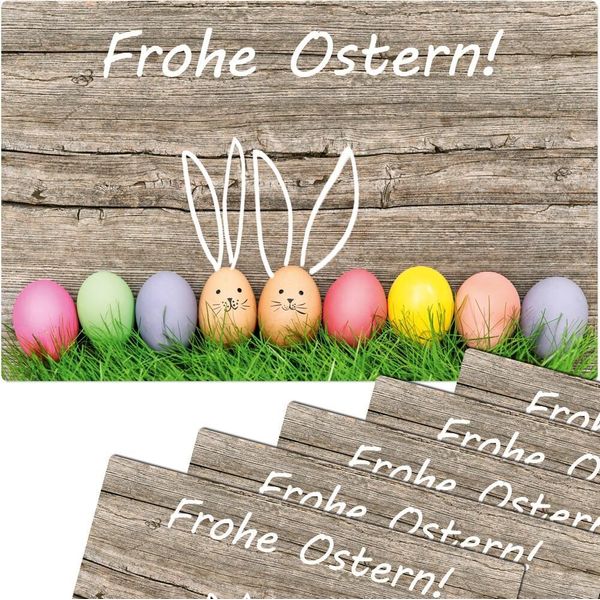 Set Di 6 Tovagliette Lavabili Happy Easter Coniglietti Pasquali-image