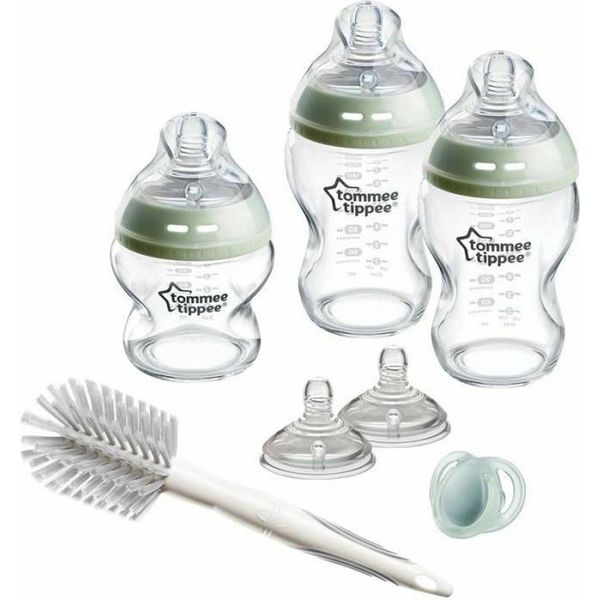 Scatola Per Biberon - Tommee Tippee - Natural Start - Vetro - Biberon Anticolica 150 Ml / 250 Ml - Tettarella A Flusso Medio-image