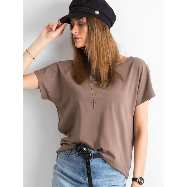 Maglietta Basic Feel Good A Maniche Corte Da Donna Mangalden Marrone M-image