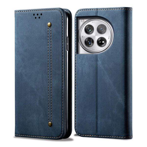 Custodia Per Oneplus ACE3, Custodia A Portafoglio In Pelle Con Chiusura Magnetica E Supporto Blu-image