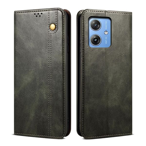 Custodia Per Motorola Moto G54 /G54 Power In Pelle Flip Case Portafoglio Con Funzione Stand Verde-image