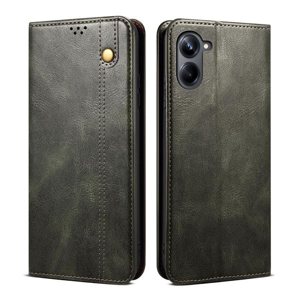 Custodia Per Samsung Galaxy A06 In Pelle Flip Case Portafoglio Con Funzione Stand Verde-image