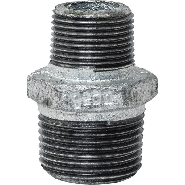 Nipplo Doppio Di Riduzione 1 1/2" X 3/4"" Ag/Ag Riduzione Zincata: 1 1/2"" Ag X 3/4"" Ag Dimensione: 1 1/2"" Ag X 3/4"" Ag"-image