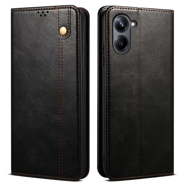 Custodia Per Samsung Galaxy A06 In Pelle Flip Case Portafoglio Con Funzione Stand Nero-image