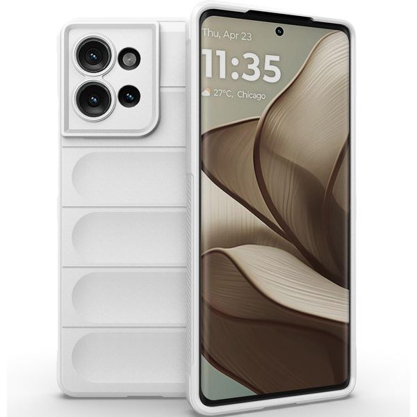 Custodia Per Motorola Edge 50 Custodia Protettiva In Silicone Tpu Morbido Antiurto Bianco-image