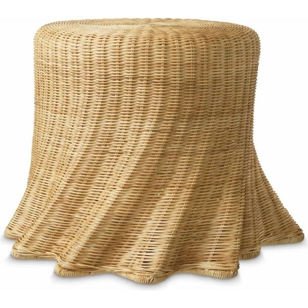 Casa Padrino Tavolino In Rattan Colori Naturali H. 46 Cm - Mobili-image