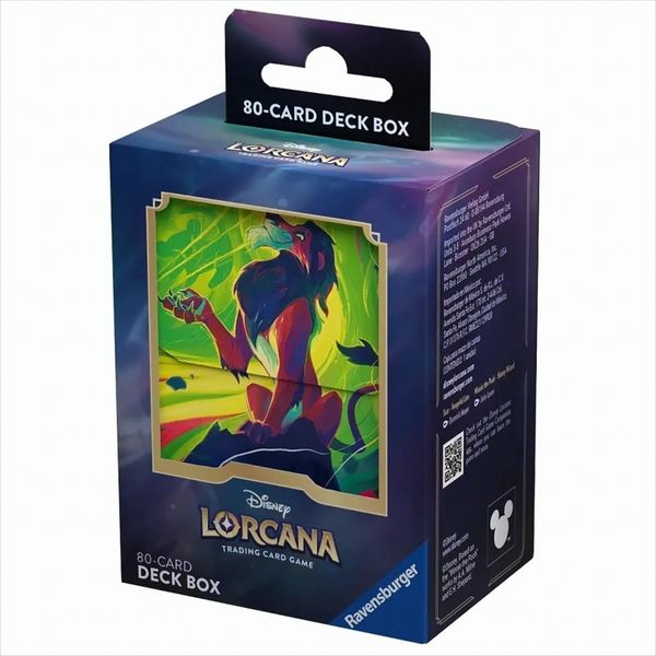 Disney Lorcana Tcg Deckbox Scar-image