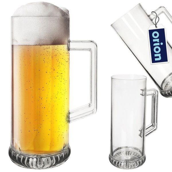Orion Bicchiere Da Birra Boccale Da Birra Bicchiere Per Birra In Plastica Infrangibile 600 Ml-image