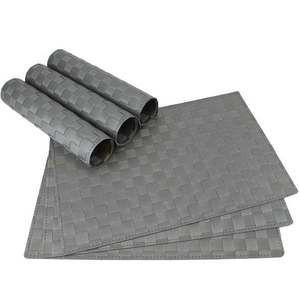 Tovaglietta Moderna Grigio Chiaro 6 Pezzi Come Decorazione Per La Tavola-image