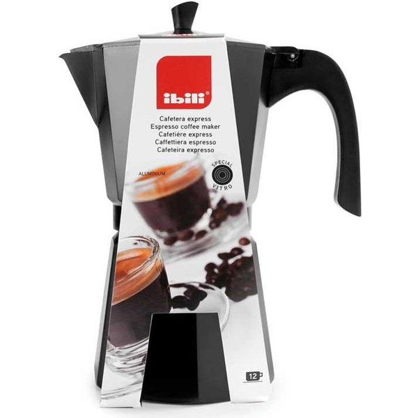Ibili Express Coffee Maker Italiana 9 Tazze Argento Taglia Unica / Spina Ue 220V Argento Taglia Unica-image
