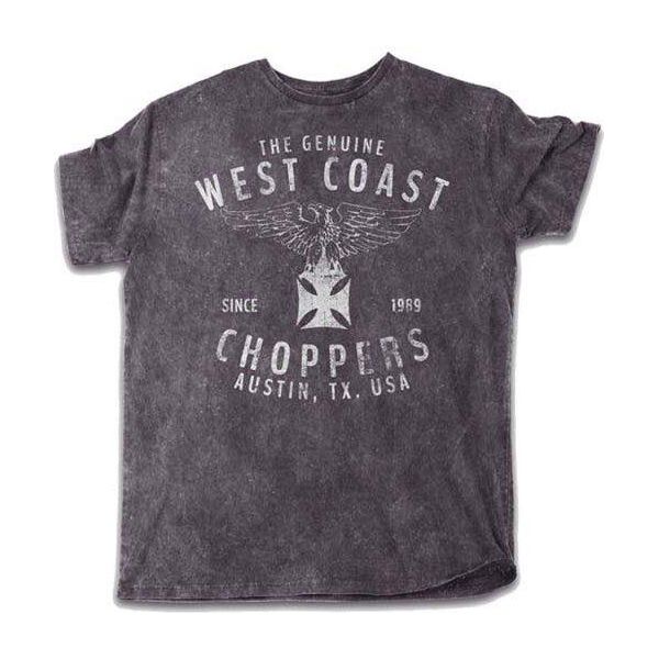 West Coast Choppers Eagle Kurzarm-T-Shirt Grau 4XL Mann Grau 4XL-image