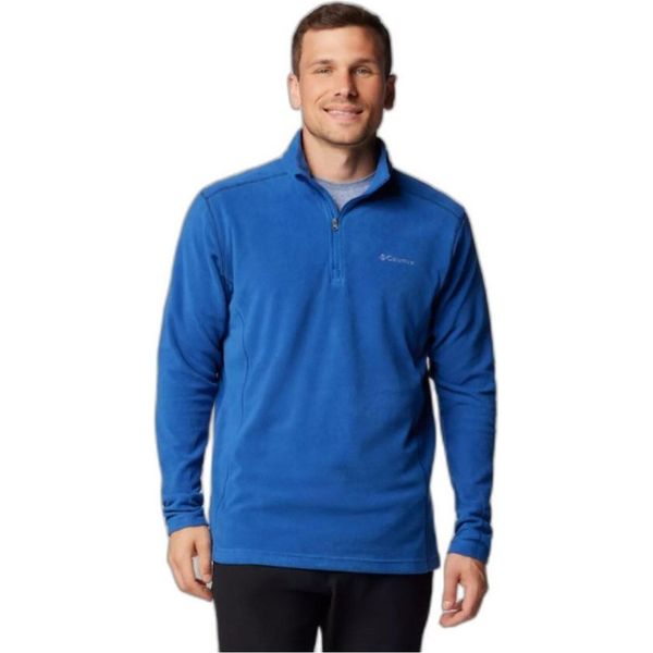 Polo Del Marchio Columbia Del Modello Klamath Range Ii Half Zip Blu-image