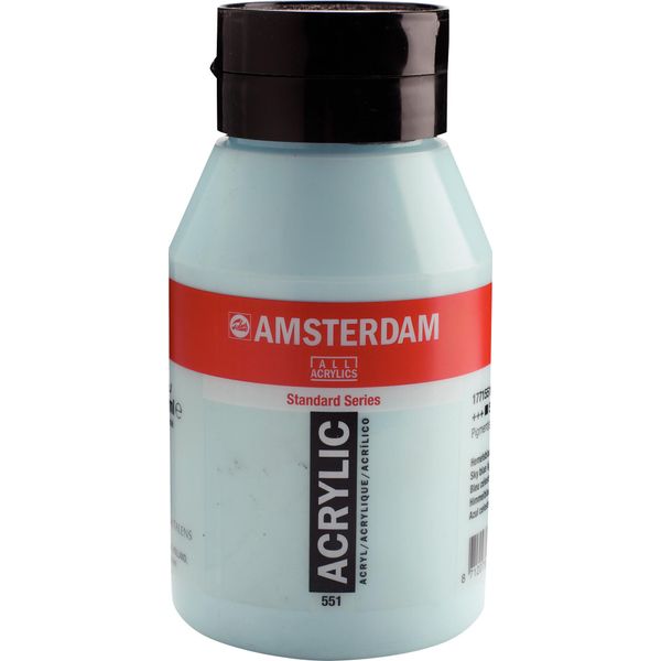 Amsterdam Serie Standard Flacone Di Vernice Acrilica 1000 Ml Azzurro Cielo 551-image