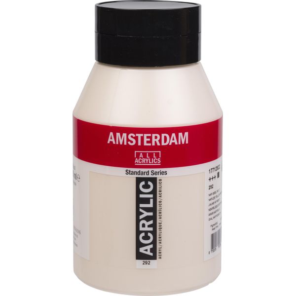 Bottiglia Di Vernice Acrilica Amsterdam Serie Standard 1000 Ml Napoli Giallo Rosso Chiaro 292-image