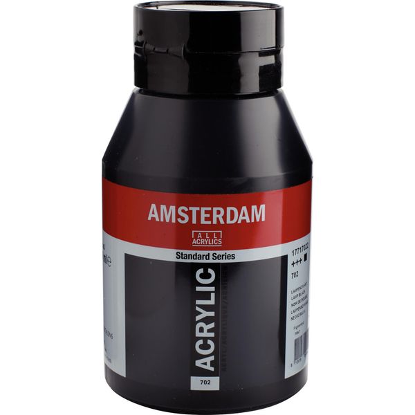 Bottiglia Di Vernice Acrilica Amsterdam Serie Standard 1000 Ml Lampada Nera 702-image