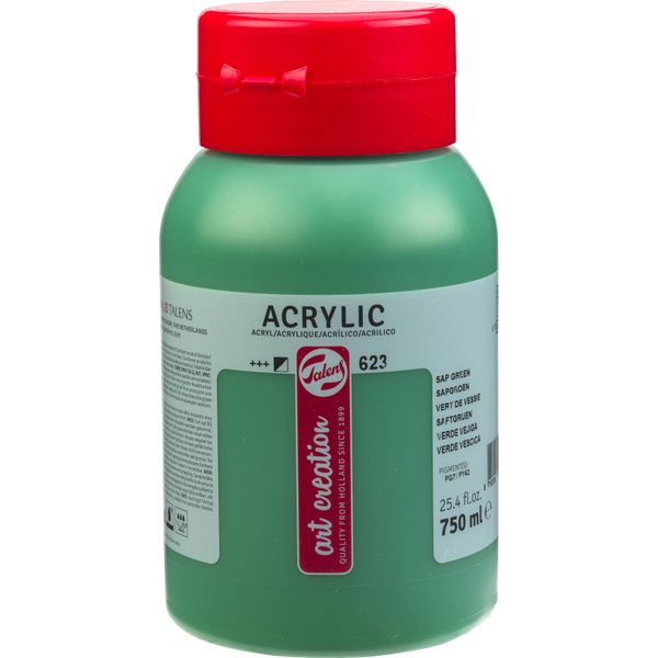 Talens Art Creation Bottiglia Di Vernice Acrilica 750 Ml Verde Succo 623-image