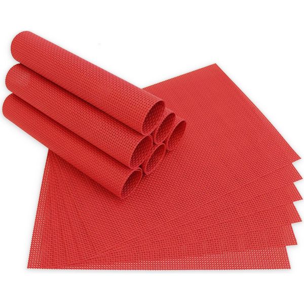 Tovagliette Elegance Set Di 12 Rosse Come Tovagliette Da Tavola-image