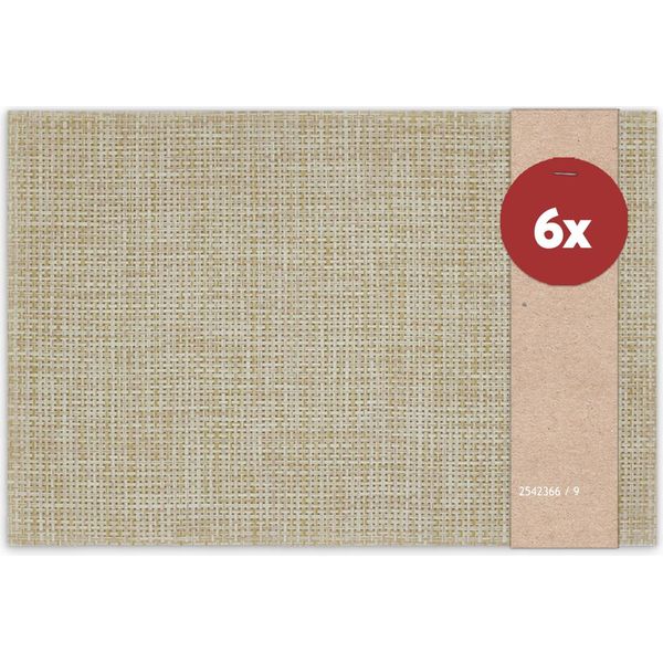 Tovagliette Elegance Set Di 6 Beige Come Tovagliette Da Tavola-image