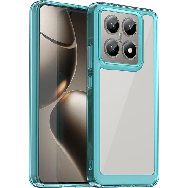 Custodia Per Xiaomi 14T / 14T Pro Trasparente, Antiurto Tpu Silicone Custodia Protettiva Blu Cielo-image