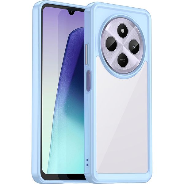 Custodia Per Xiaomi Redmi 14C Trasparente, Antiurto In Silicone Tpu Custodia Protettiva Blu-image