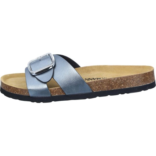Dr. Brinkmann Zoccolo Da Donna Con Fibbia Effetto Metallizzato 700700, Misura:41 Eu, Colore:Grigio-image