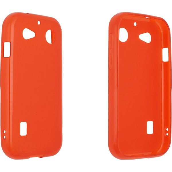 Caseroxx Cover Protettiva In Tpu Compatibile Con Doro Leva L10 / L11 / E10 / X10, Custodia In Gomma Per Cellulare Rossa-image