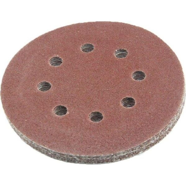 Dischi Abrasivi 125Mm Velcro 8 Fori Eccentrici Fogli Di Carta Abrasiva Grana 320 20 Pezzi-image