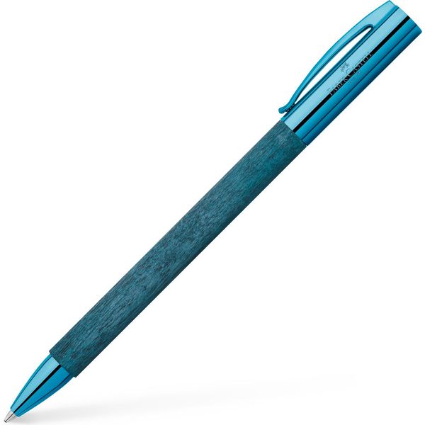 FABER-CASTELL 148035 FABER-CASTELL Kugelschreiber Ambition Blue Wood, Schreibfarbe: Schwarz, 1 St.-image