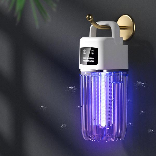 Usb Fotocatalitico Elettrico Mosca Insetto Trappola Zapper Led Luce Notturna Silenzioso Controllo Dei Parassiti Zanzara Lampada Repellente Killer Per Casa Camera All'aperto-image
