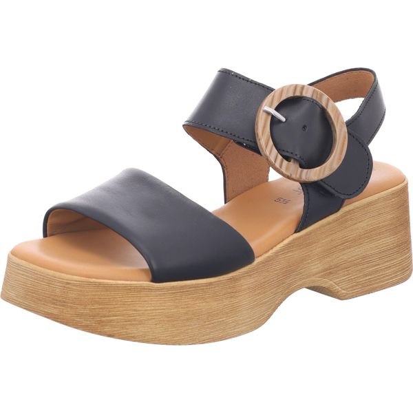 Gabor Sandali/Sandalette Da Donna In Pelle Liscia Nera Taglia: 42-image