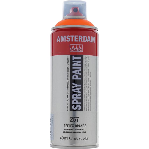 Amsterdam Vernice Spray Bomboletta Altamente Pigmentata 400 Ml Arancio Reflex 257-image