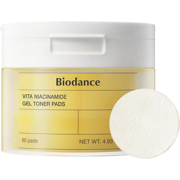 Biodance - Vita Niacinamide Gel Toner Pad 60 Pz - Dischetti Illuminanti Per Il Viso-image