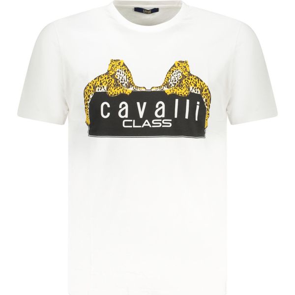 T-Shirt Bianca Da Uomo Con Scollo Rotondo E Stampa Del Logo - Design A Maniche Corte-image